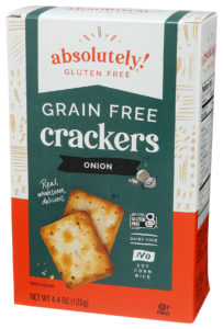 absolutely gluten free onion crackers box
