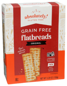 Box of Absolutely! Gluten Free Original Grain Free Flatbreads