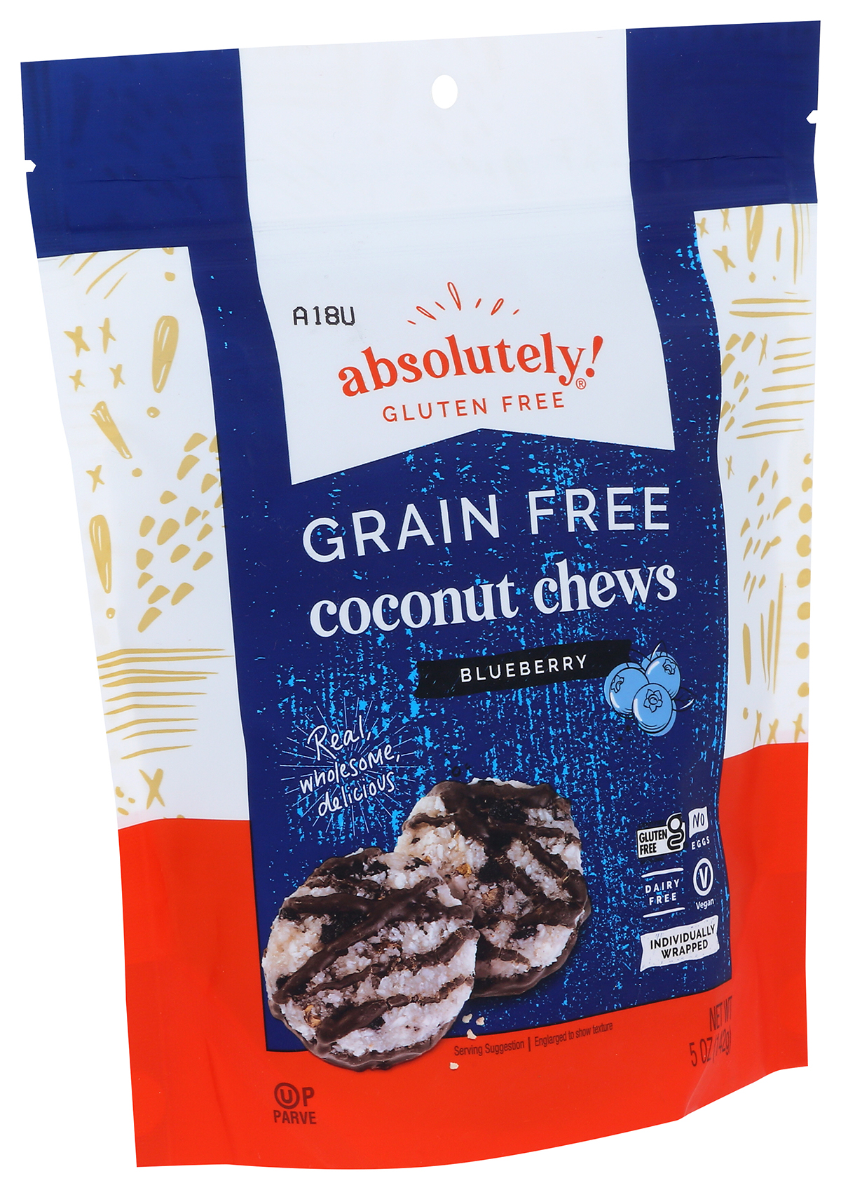 Coconut Chews With Blueberry